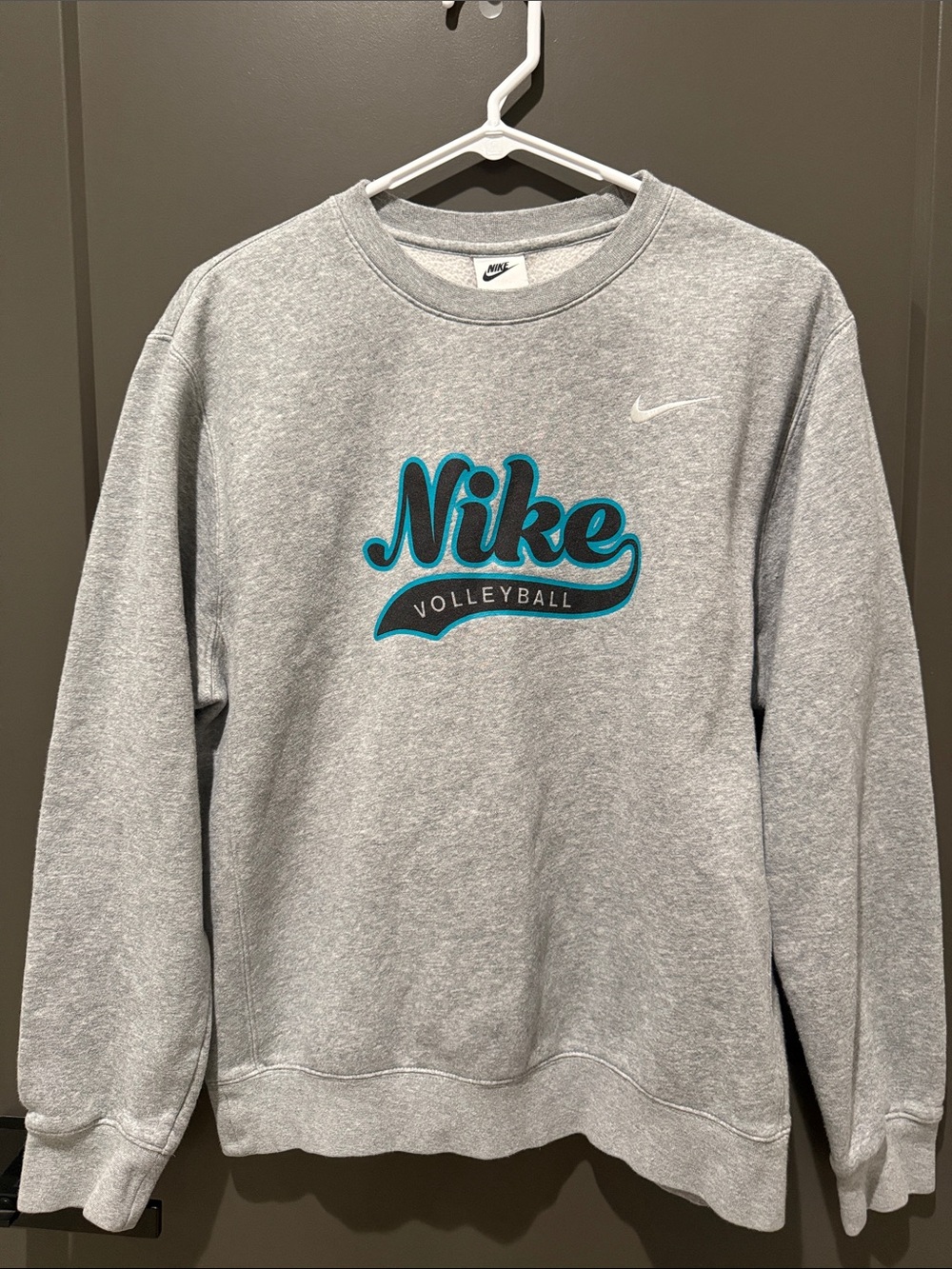 Nike Heather Gray Volleyball Crewneck